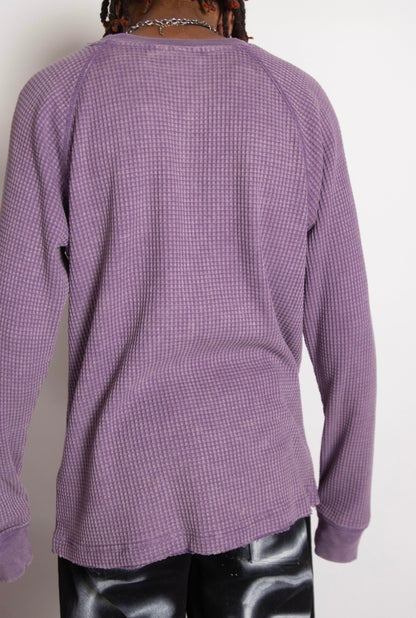 EGO BABY 1-1 purple waffle long sleeve shirt