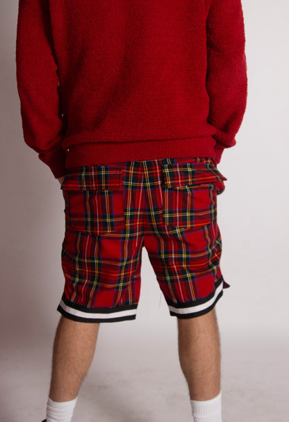 EGO BABY 1-1 red zipper pocket shorts