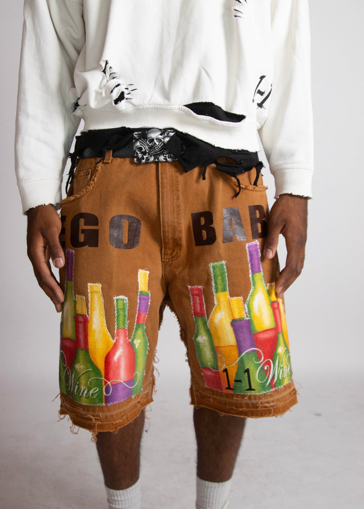 EGO BABY 1-1 wine shorts