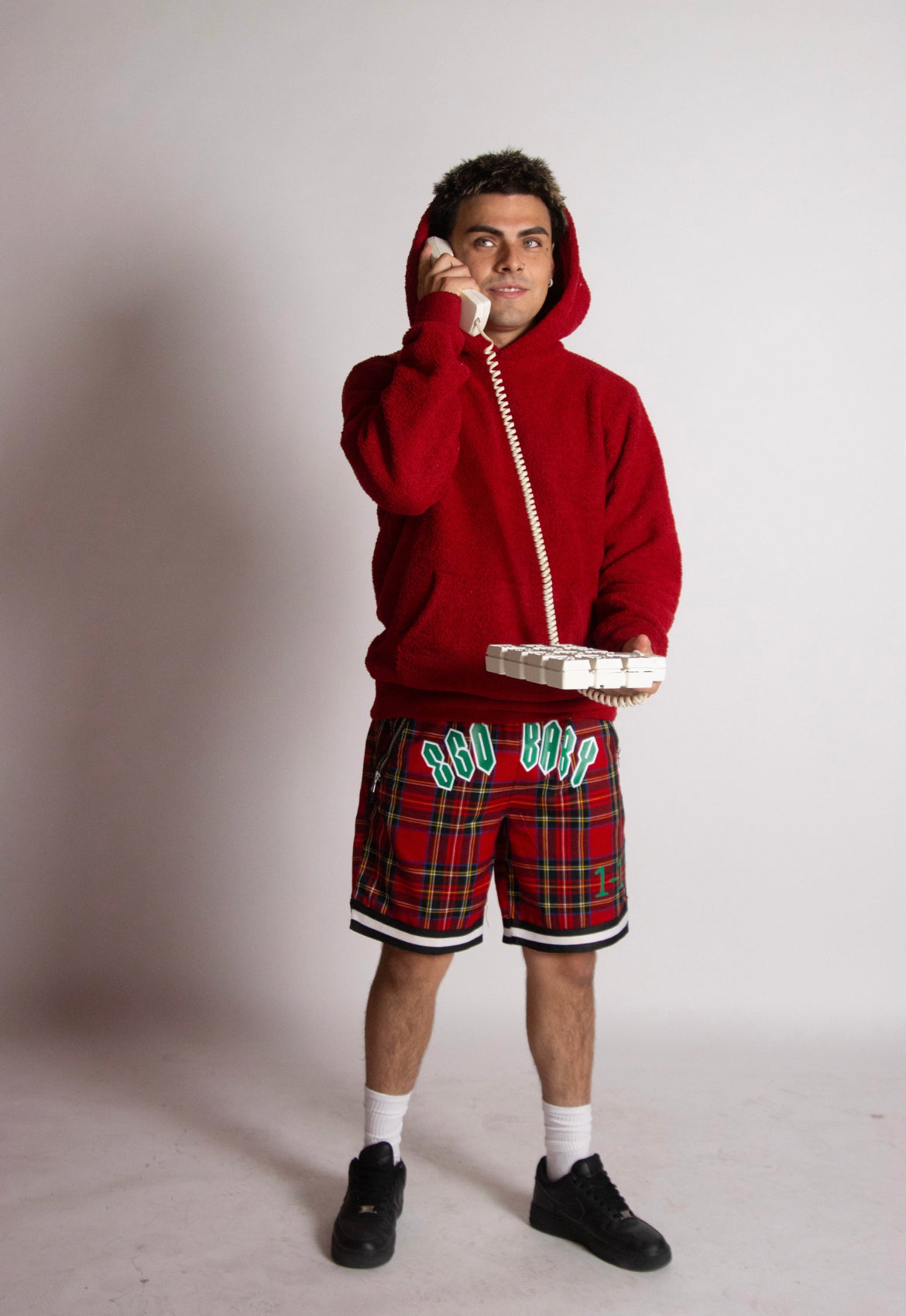 EGO BABY 1-1 red zipper pocket shorts