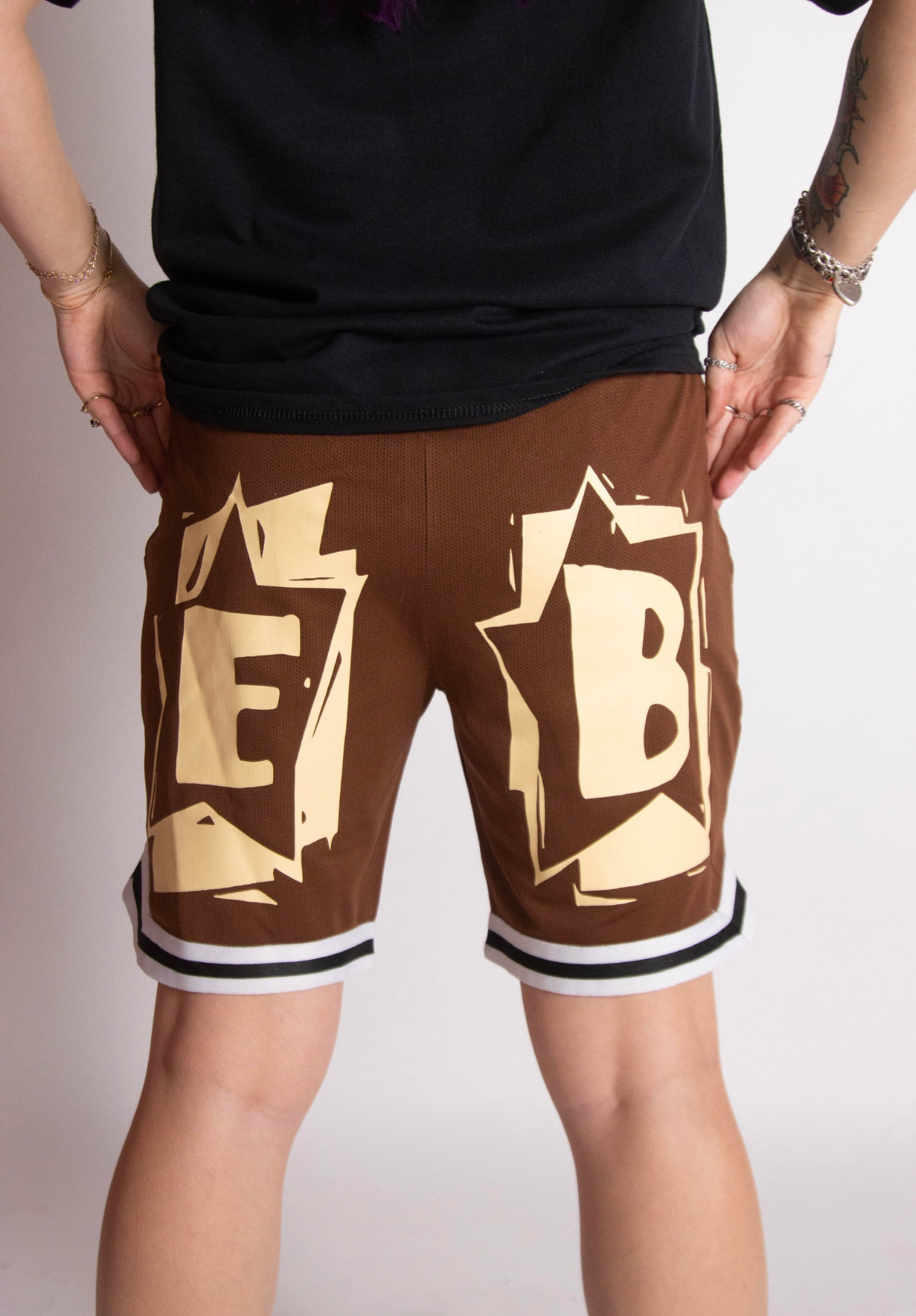 EGO BABY 1-1 brown mesh shorts