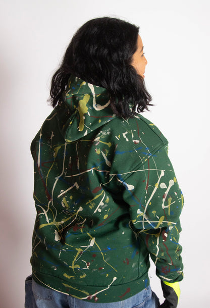 EGO BABY 1-1 paint splatter zipup hoodie