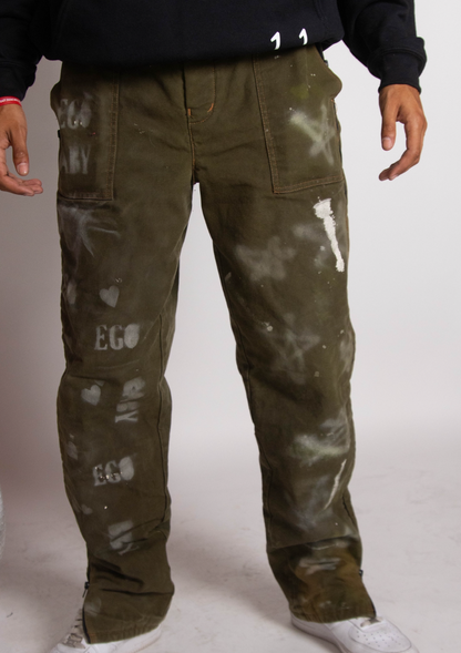 EGO BABY 1-1 dark green snow pants