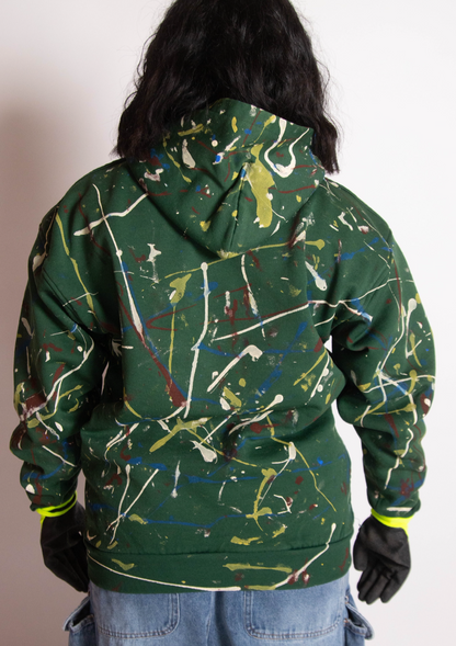 EGO BABY 1-1 paint splatter zipup hoodie